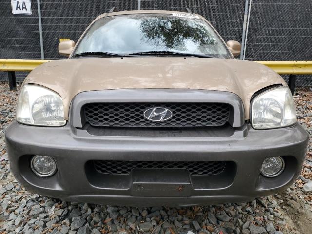 KM8SC83D71U084837 - 2001 HYUNDAI SANTA FE GLS GOLD photo 5