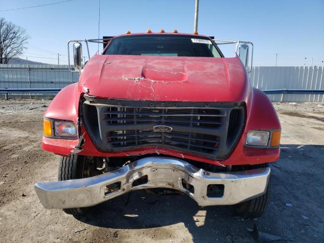 3FDNW656X1MA29228 - 2001 FORD F650 SUPER DUTY RED photo 5