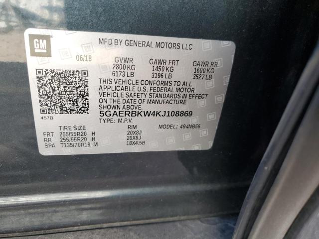 5GAERBKW4KJ108869 - 2019 BUICK ENCLAVE ESSENCE 石墨色 照片 14