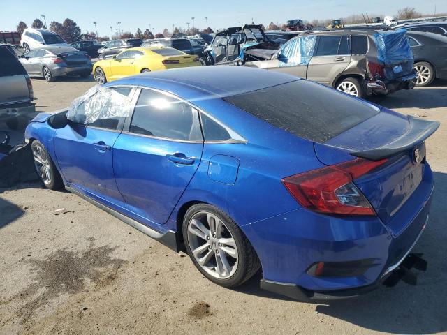 2HGFC2F60KH511930 - 2019 HONDA CIVIC LX BLUE photo 2