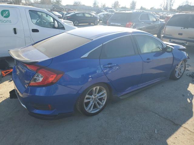 2HGFC2F60KH511930 - 2019 HONDA CIVIC LX BLUE photo 3