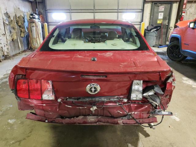 1ZVHT80N585191074 - 2008 FORD MUSTANG RED photo 6