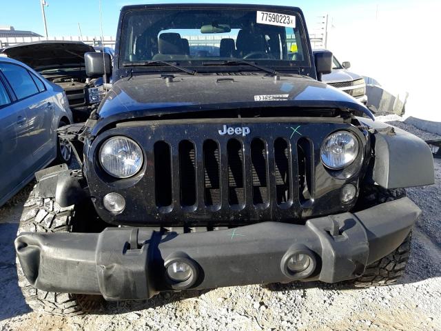 1C4AJWAG8EL315795 - 2014 JEEP WRANGLER SPORT BLACK photo 5