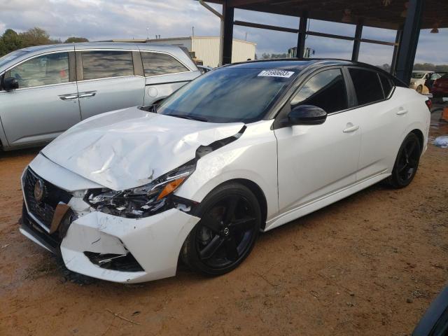 3N1AB8DV6MY257729 - 2021 NISSAN SENTRA SR WHITE photo 1