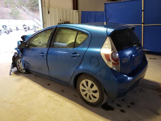 JTDKDTB39D1041216 - 2013 TOYOTA PRIUS C BLUE photo 2