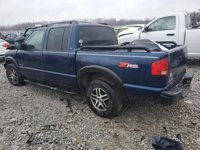 1GCDT13X04K115845 - 2004 CHEVROLET S TRUCK S10 BLUE photo 2