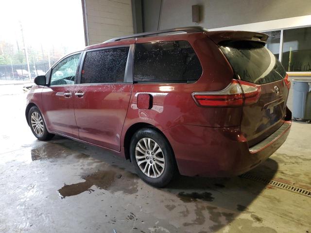 5TDYK3DC8GS742592 - 2016 TOYOTA SIENNA XLE RED photo 2