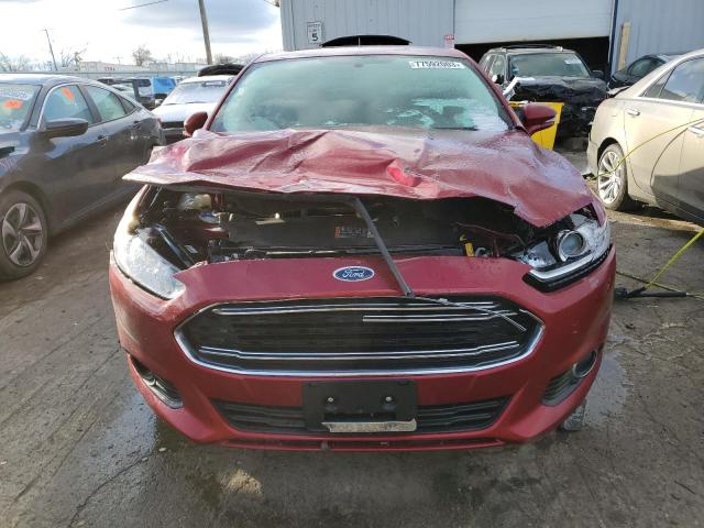 3FA6P0H73GR325538 - 2016 FORD FUSION SE RED photo 5