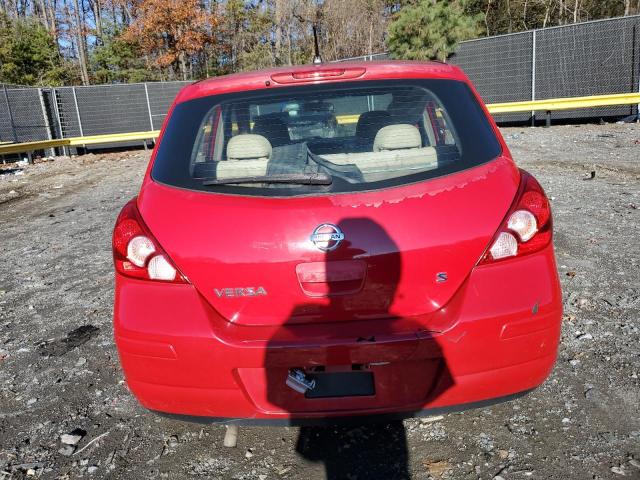 3N1BC13E77L454646 - 2007 NISSAN VERSA S RED photo 6