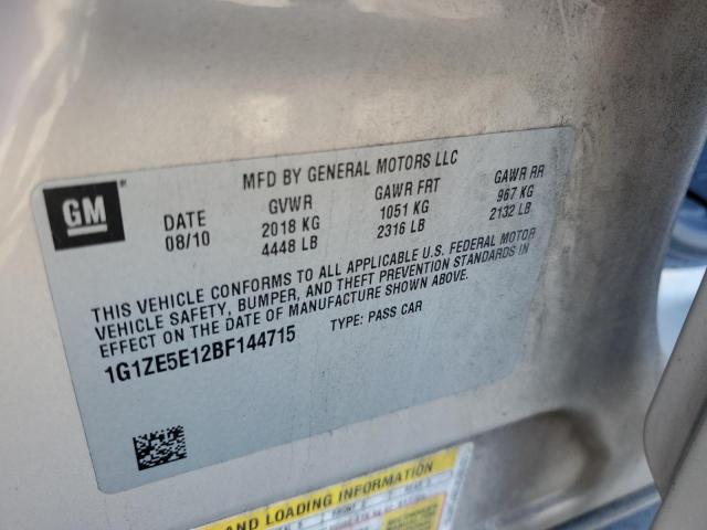 1G1ZE5E12BF144715 - 2011 CHEVROLET MALIBU LTZ თაფლისფერი ფოტო 12