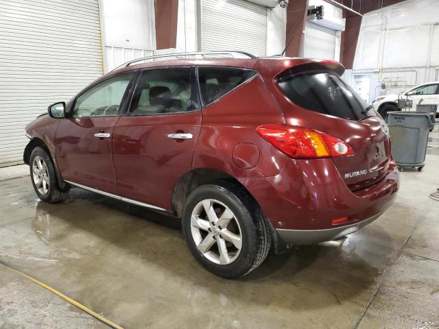 JN8AZ18W09W204854 - 2009 NISSAN MURANO S MAROON photo 2