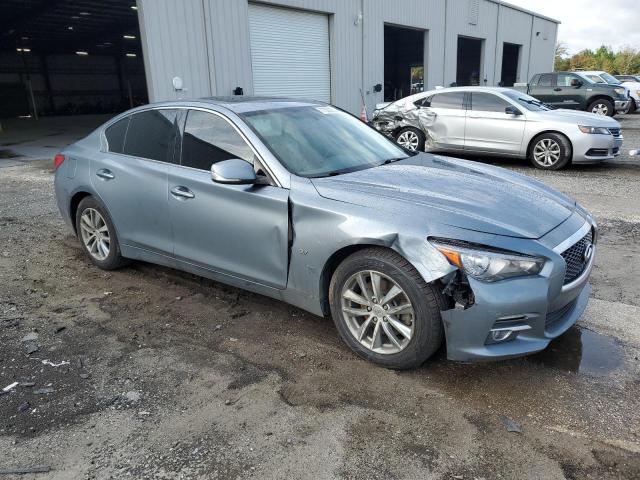 JN1BV7ARXEM690620 - 2014 INFINITI Q50 BASE GRAY photo 4