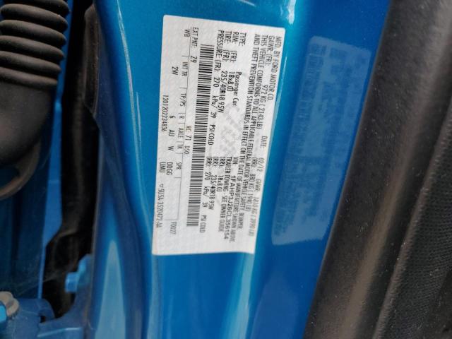 1FAHP3J26CL356154 - 2012 FORD FOCUS TITANIUM BLUE photo 12