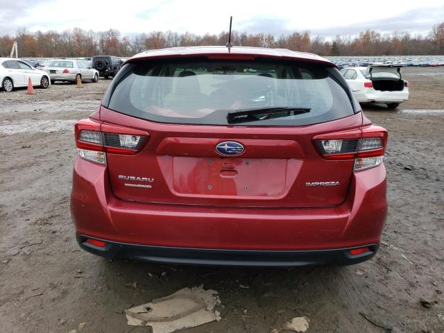 4S3GTAB61N3728168 - 2022 SUBARU IMPREZA MAROON photo 6