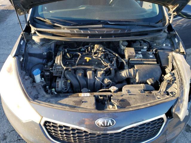 KNAFX4A81E5105395 - 2014 KIA FORTE EX BLUE photo 11