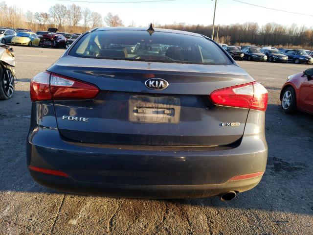 KNAFX4A81E5105395 - 2014 KIA FORTE EX BLUE photo 6