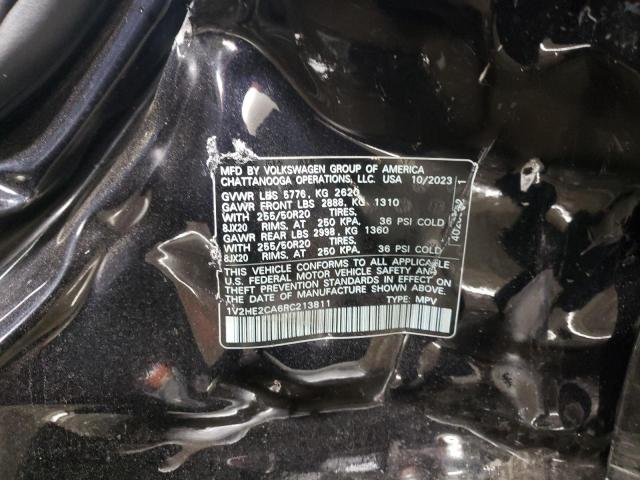 1V2HE2CA6RC213811 - 2024 VOLKSWAGEN ATLAS CROS SE Noir photo 12