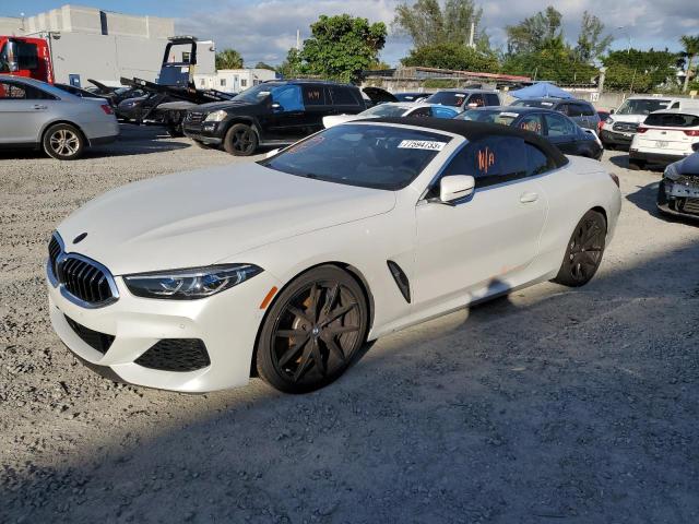 WBAFY4C56KBX38844 - 2019 BMW M850XI WHITE photo 1