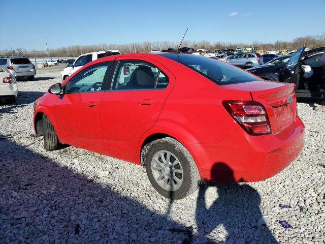 1G1JD5SHXH4120426 - 2017 CHEVROLET SONIC LT RED photo 2