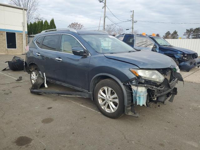 5N1AT2MV9EC795807 - 2014 NISSAN ROGUE S BLUE photo 4