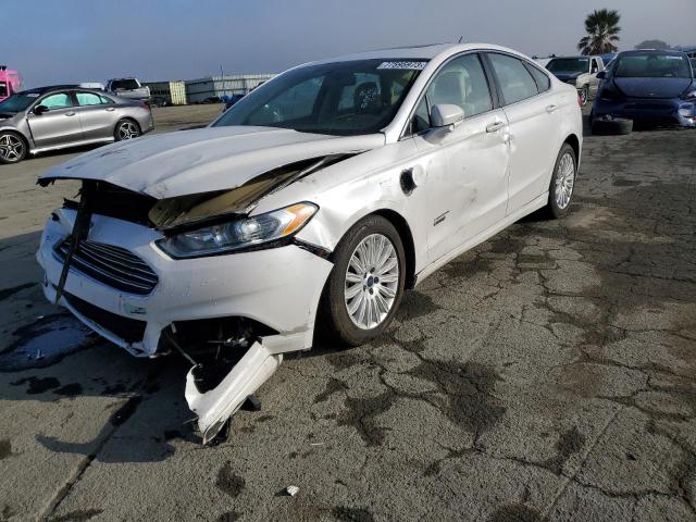 3FA6P0PU8FR128693 - 2015 FORD FUSION SE PHEV WHITE photo 1