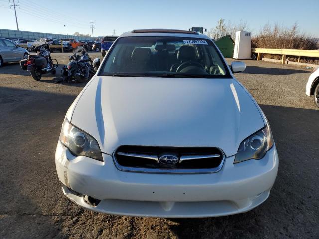 4S3BL626957225553 - 2005 SUBARU LEGACY 2.5I LIMITED WHITE photo 5