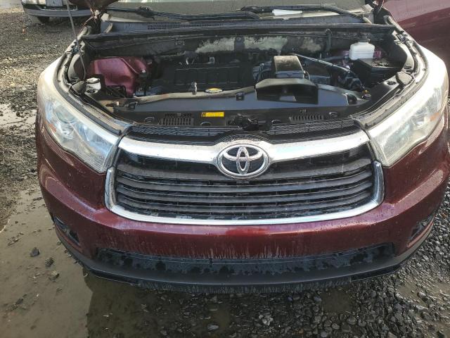 5TDJKRFH1FS155162 - 2015 TOYOTA HIGHLANDER XLE Qırmızı foto 12