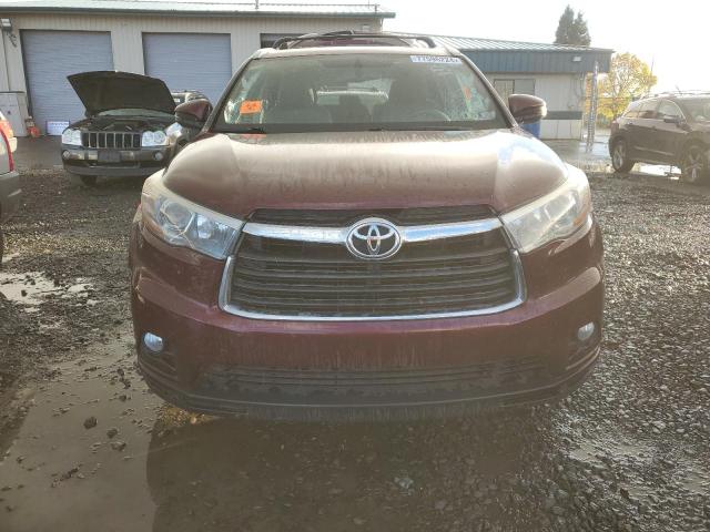5TDJKRFH1FS155162 - 2015 TOYOTA HIGHLANDER XLE Qırmızı foto 5