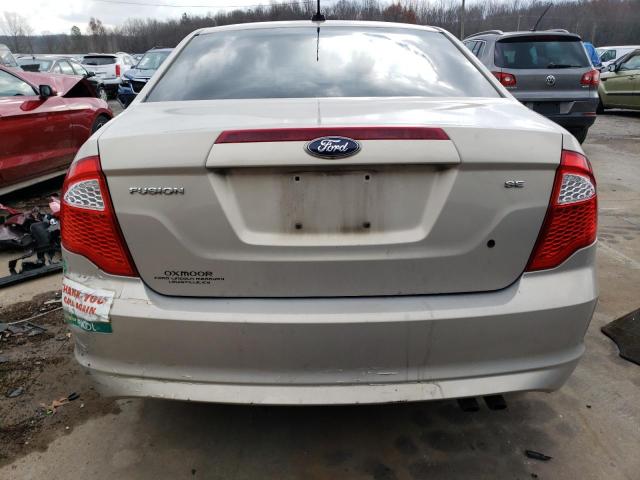 3FAHP0HA5AR387633 - 2010 FORD FUSION SE GRAY photo 6