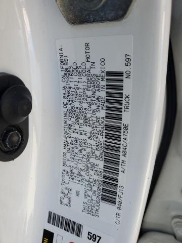 3TMJU62NX9M091681 - 2009 TOYOTA TACOMA DOUBLE CAB PRERUNNER WHITE photo 12