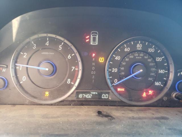 5J6TF1H57CL005999 - 2012 HONDA CROSSTOUR EXL SILVER photo 9