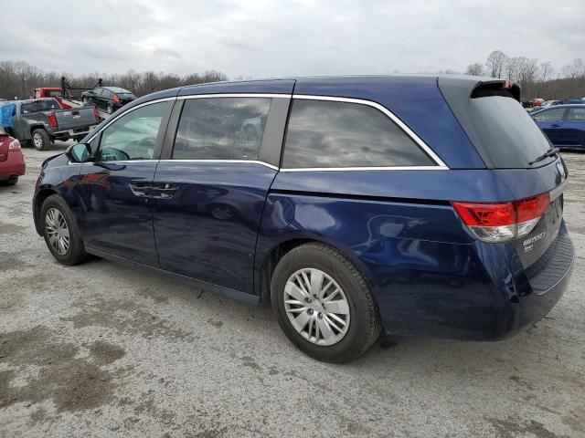 5FNRL5H26HB017089 - 2017 HONDA ODYSSEY LX BLUE photo 2