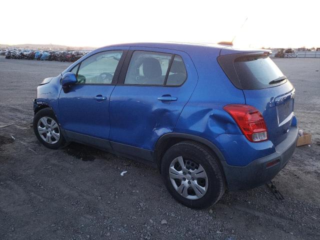 KL7CJKSB2GB721727 - 2016 CHEVROLET TRAX LS BLUE photo 2