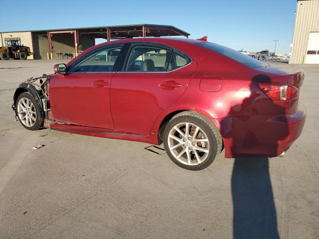 JTHCF5C22C5059630 - 2012 LEXUS IS 250 RED photo 2