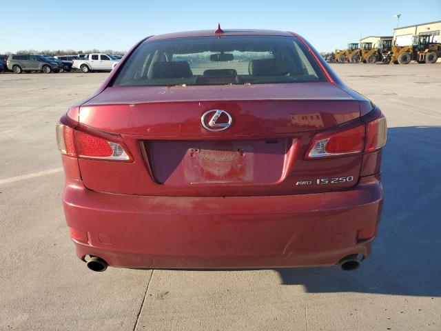 JTHCF5C22C5059630 - 2012 LEXUS IS 250 RED photo 6