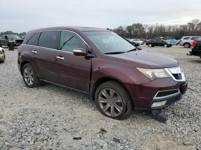 2HNYD2H52AH506598 - 2010 ACURA MDX ADVANCE BURGUNDY photo 4