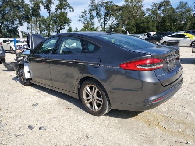 3FA6P0HDXJR174873 - 2018 FORD FUSION SE GRAY photo 2