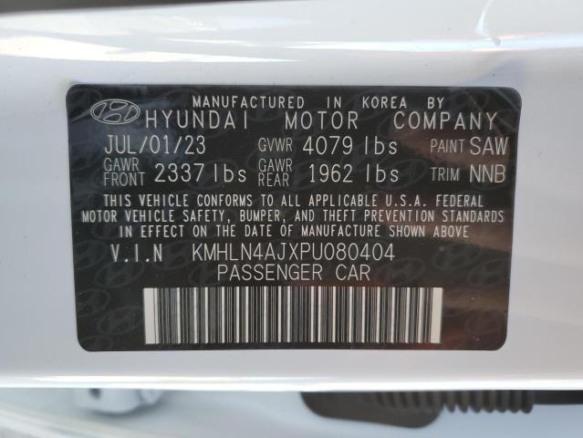 KMHLN4AJXPU080404 - 2023 HYUNDAI ELANTRA LIMITED WHITE photo 13