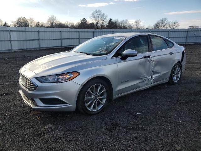 3FA6P0LUXHR385914 - 2017 FORD FUSION SE HYBRID SILVER photo 1