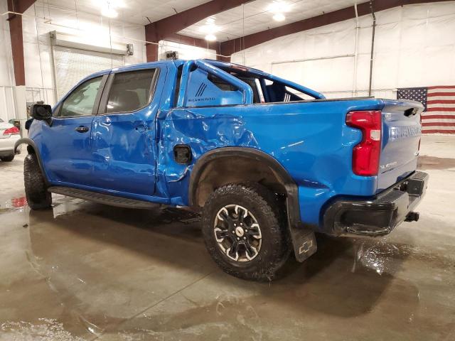 3GCUDHEL0NG667466 - 2022 CHEVROLET SILVERADO K1500 ZR2 BLUE photo 2