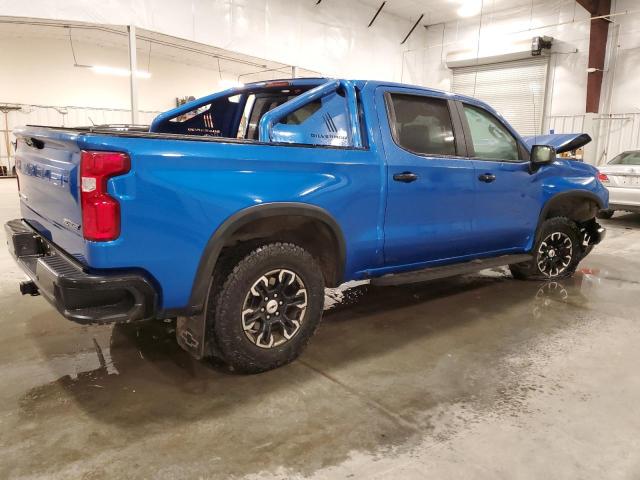 3GCUDHEL0NG667466 - 2022 CHEVROLET SILVERADO K1500 ZR2 BLUE photo 3