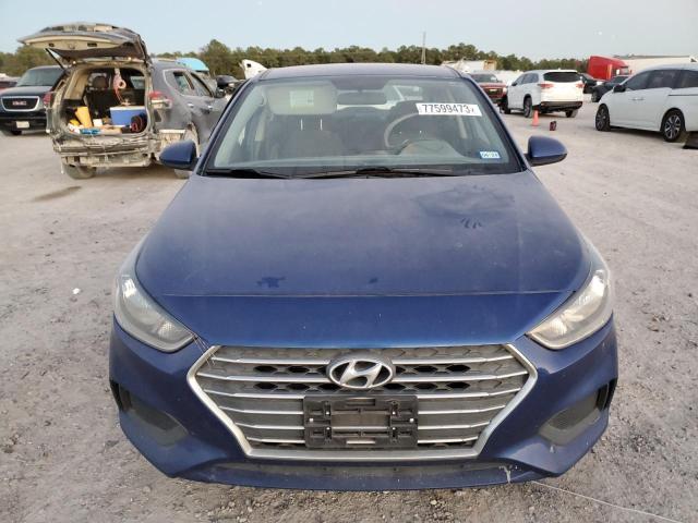 3KPC24A36KE080065 - 2019 HYUNDAI ACCENT SE BLUE photo 5