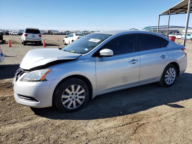 3N1AB7AP8EL674834 - 2014 NISSAN SENTRA S SILVER photo 1