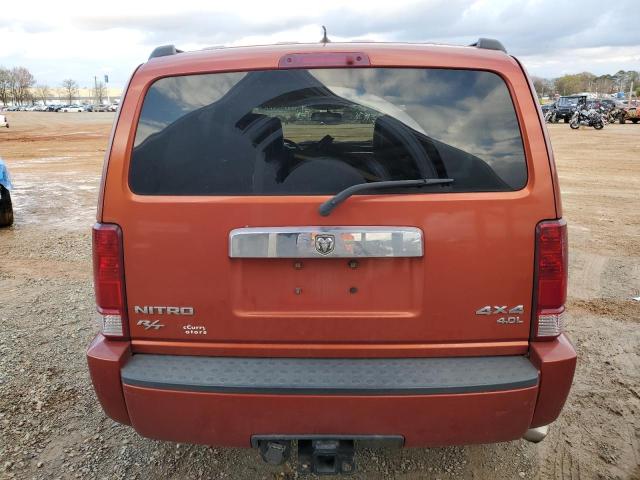 1D8GU58617W732431 - 2007 DODGE NITRO R/T ORANGE photo 6