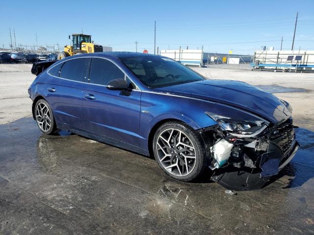 5NPEK4JC2NH150055 - 2022 HYUNDAI SONATA N LINE BLUE photo 4