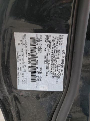 1FAFP53U07A139217 - 2007 FORD TAURUS SE BLACK photo 12