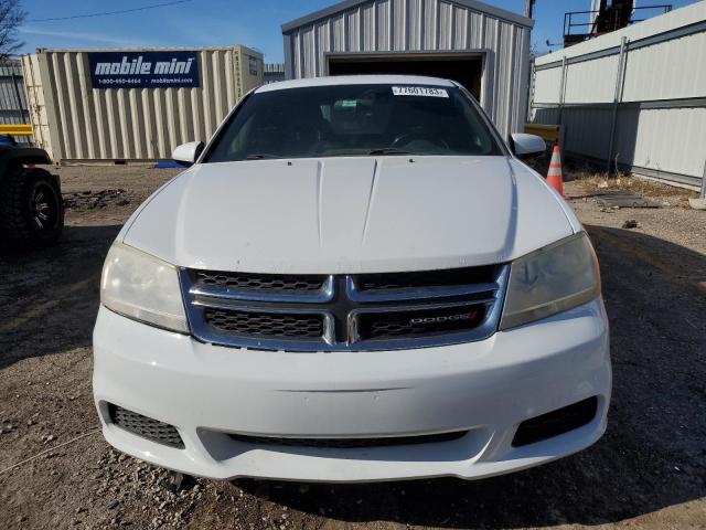 1C3CDZCB5CN325807 - 2012 DODGE AVENGER SXT WHITE photo 5