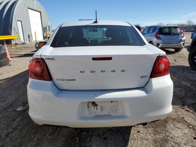 1C3CDZCB5CN325807 - 2012 DODGE AVENGER SXT WHITE photo 6