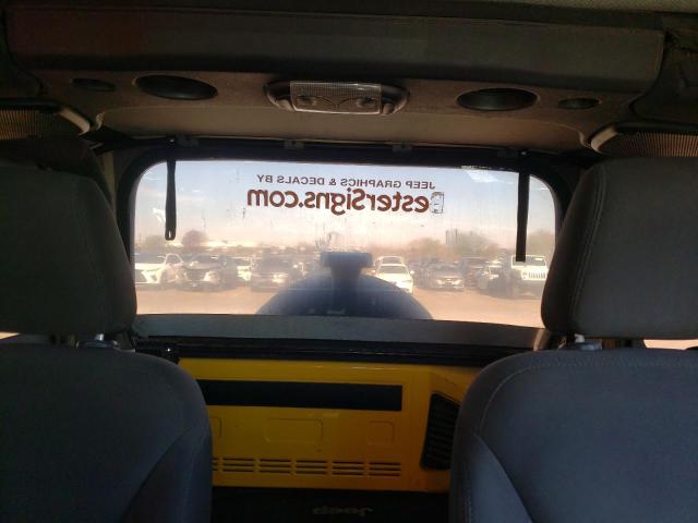 1C4AJWAG6FL702797 - 2015 JEEP WRANGLER SPORT YELLOW photo 10