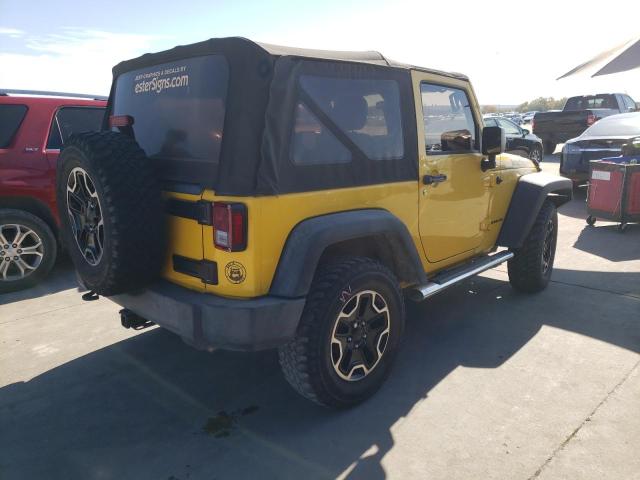 1C4AJWAG6FL702797 - 2015 JEEP WRANGLER SPORT YELLOW photo 3